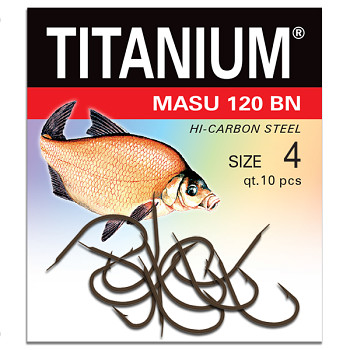 Háček Titanium MASU 120BN 120BN - 10ks