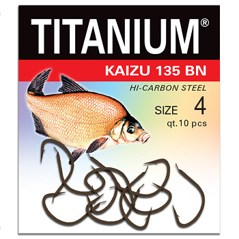 Háček Titanium KAIZU 135BN - 10ks