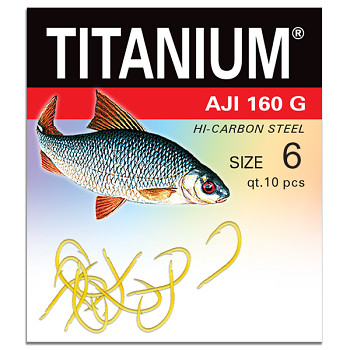 Háček Titanium AJI 160G - 10ks