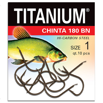 Háček Titanium CHINTA 180BN - 10ks