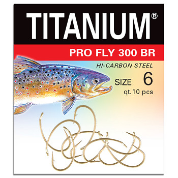 Háček Titanium PRO FLY 300BR - 10ks