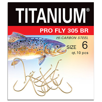 Háček Titanium PRO FLY 305BR - 10ks