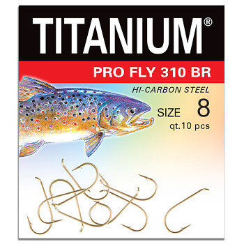 Háček Titanium PRO FLY 310BR - 10ks