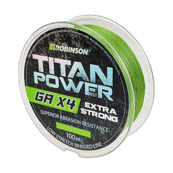 Pletená šňůra Titan Power GA X4 / 100m - zelená