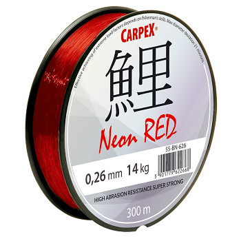 Vlasec Carpex Neon Red / 300m