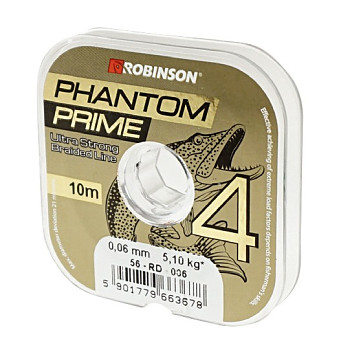 Pletená šňůra Phantom Prime X4 / 10m - tmavě zelená