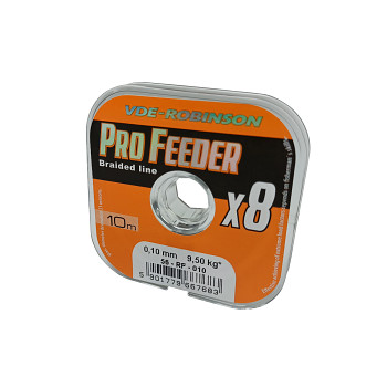 Pletená šňůra VDE-R Pro Feeder X8 / 10m - hnědá