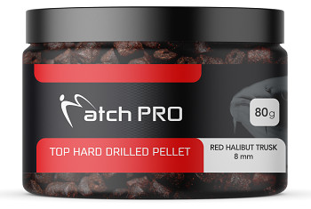 TOP HARD RED HALIBUT + TRUSKAWKA 12mm DRILLED Pellet MatchPro  80g