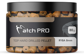 TOP HARD RYBA 8mm DRILLED Pellet MatchPro 80g