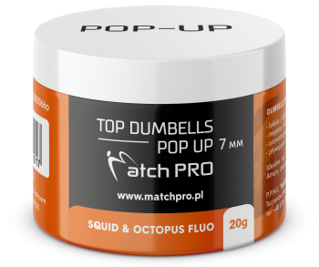 TOP DUMBELLS POP-UP SQUID & OCTOPUS FLUO 7mm / 20g MatchPro