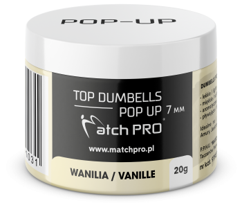 TOP DUMBELLS POP-UP VANILLE 7mm / 20g MatchPro