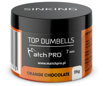 TOP DUMBELLS ORANGE CHOCOLATE 7mm / 25g MatchPro